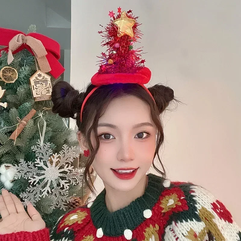 Christmas Hair Hoop Plush Reindeer Antlers Deer Ear Party Cosplay Headbands Headwear hair accessories hair headband deer ears headgear