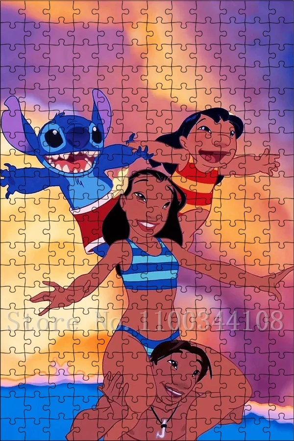 1000 Piece Puzzle Disney Movie Lilo & Stitch Diy Cartoon Creative