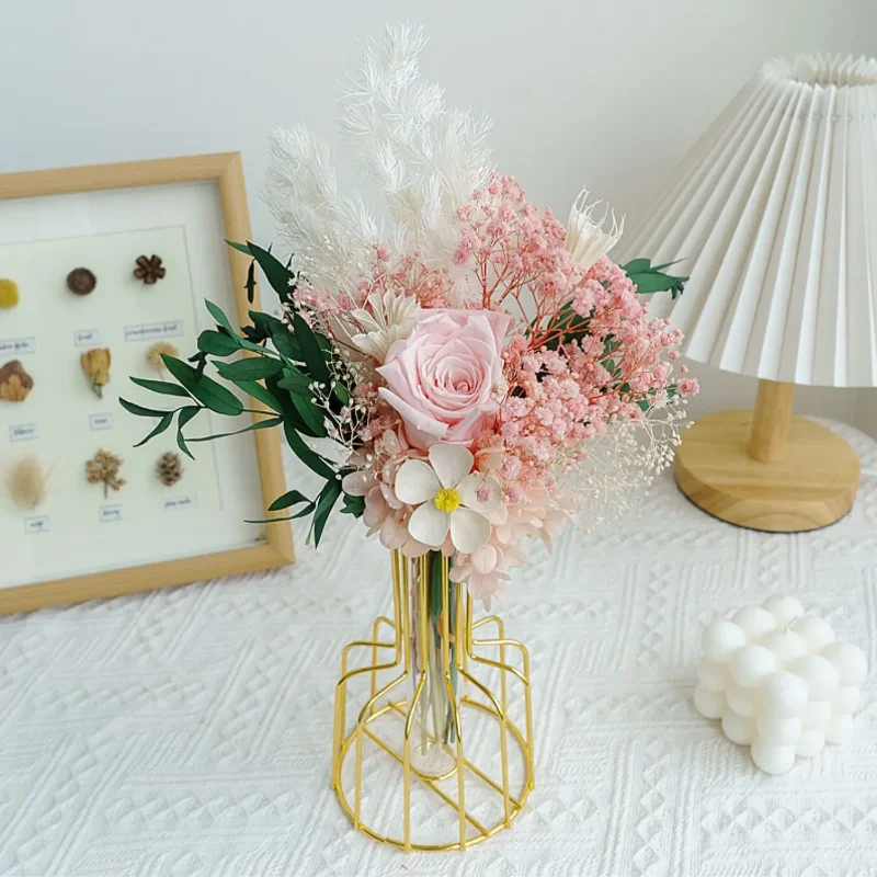 

Eucalyptus Leaves Goldenball Natural Pampas Grass Dried Flowers Bouquet Wedding Floral Arrangements Home Decoration Room Decor