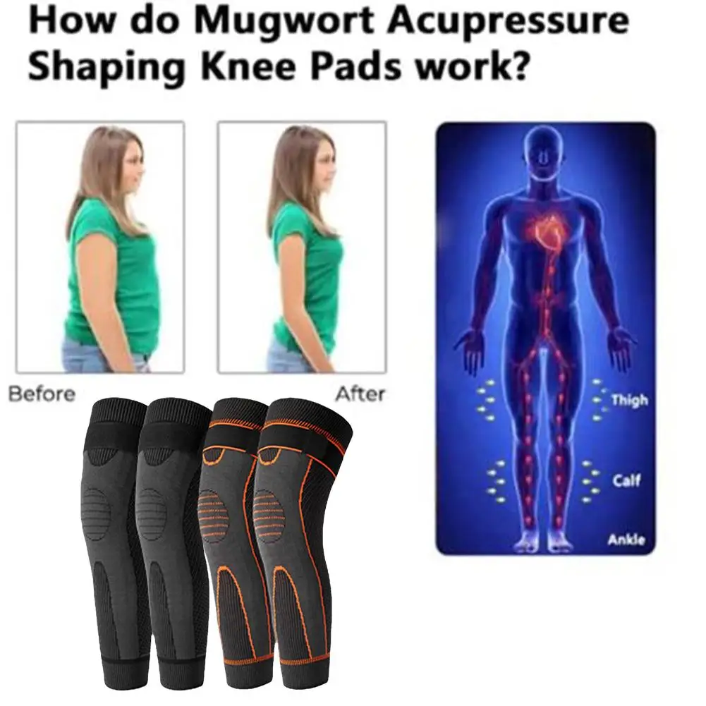 Sports Kneepad Pressurized Elastic Knee Pads for Joint Pain Support Tourmaline Acupressure Self Heating Knee Sleeve Brace