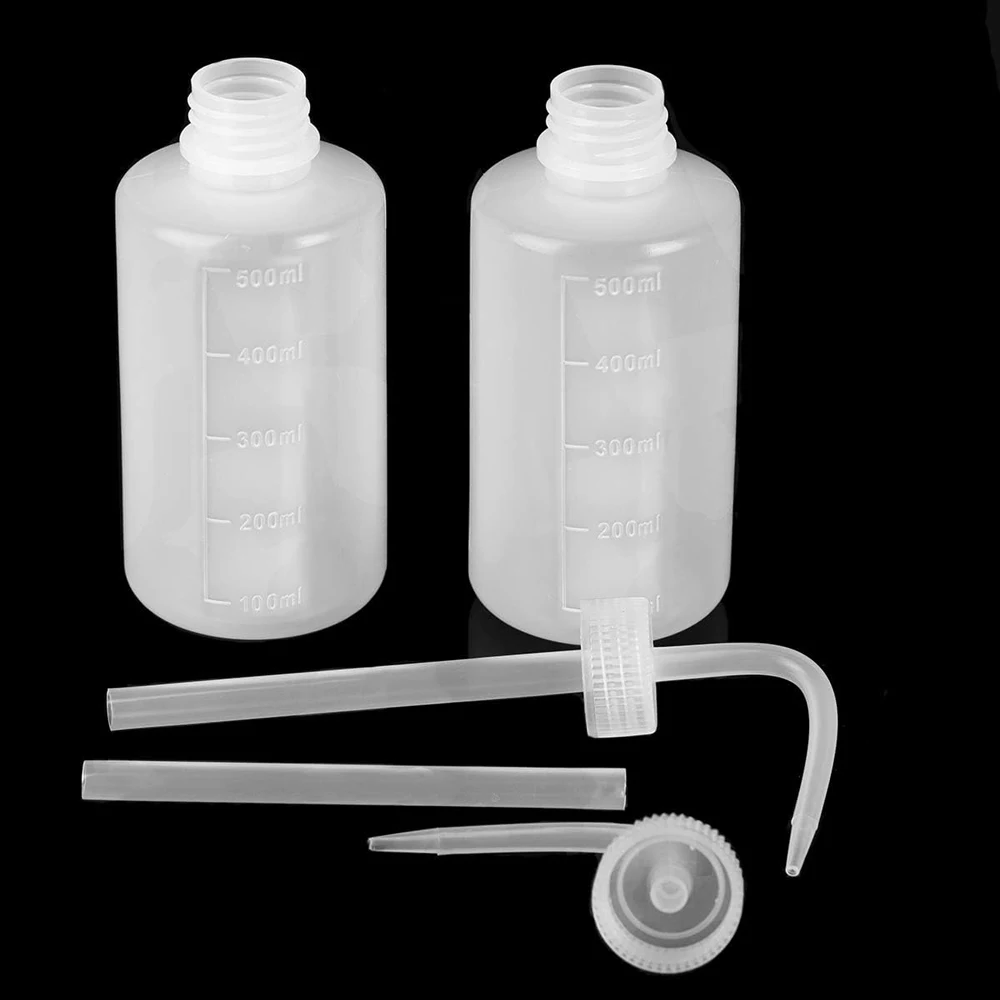 Irrigation Bottle 250/500ml Indoor Plant Watering Can Water Squirt Bottle Plastic Rinse for Eyelash Eye Wash Tattoo Lab