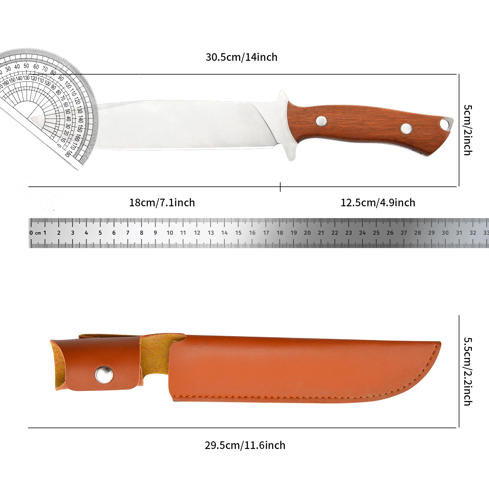 Stainless Steel Hiking knife 6