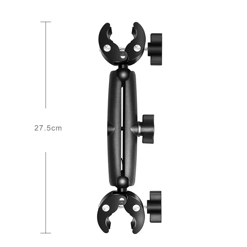 Versatile Double Socket Arm Clamp with Strong Clip