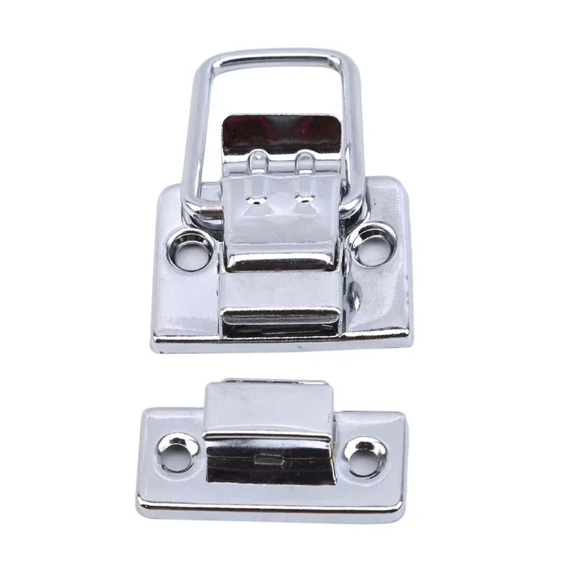Furniture Hardware Toggle Latches Decorative Latches 10PCS Stainless Steel Chrome Toggle Latch Chest Box Case Suitcase Tool Clasp