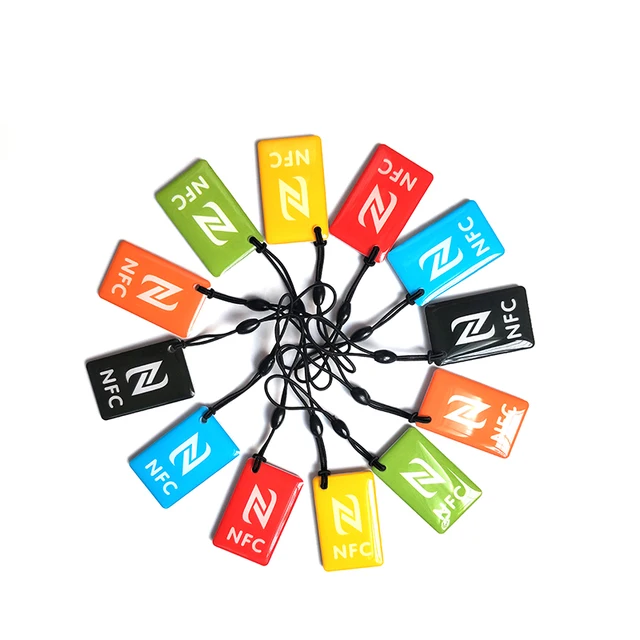 10pcs Ntag216 NFC Tags Key Token 13.56mhz RFID 868 bytes Card Label Keychain for All NFC android phone 4