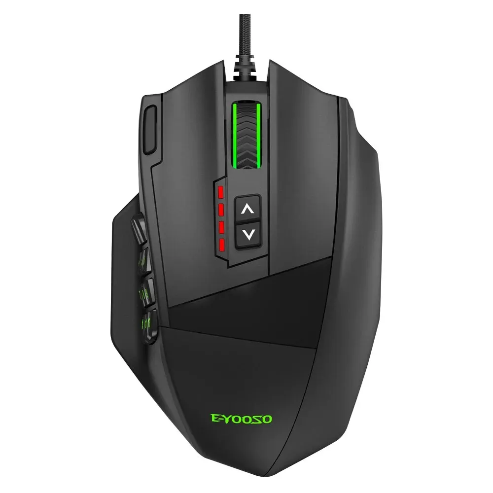 E-YOOSO X-39 USB-verkabelte RGB-Gaming-Maus 24000 DPI SG8960 19 Tasten programmierbare optische Spielmäuse für Computer PC Laptop