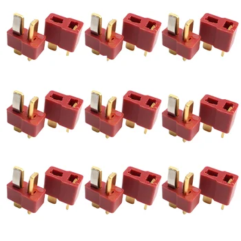 ใหม่ 9 คู่ T Plug ชายหญิง Deans Connectors สไตล์ปลั๊กสําหรับ RC LiPo แบตเตอรี่ Rc Drone เครื่องบินรถเรือ 1