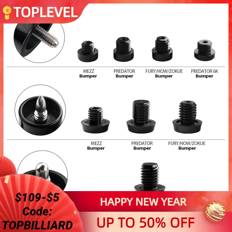 Biliardo Paraurti In Gomma Stecca Blocco Butt Connected Extension Biliardo Extension Paraurti Accessorio Per Mezz Predator Fury Come Konllen