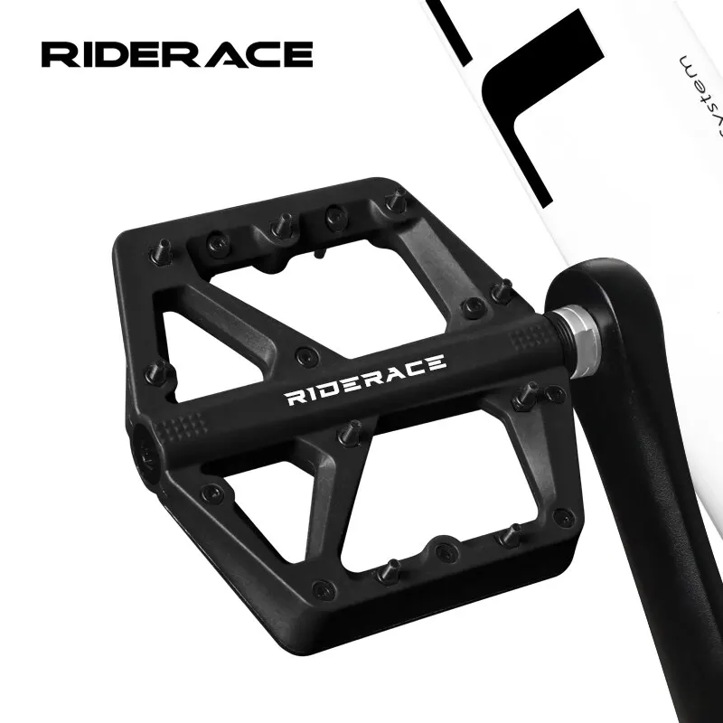 RIDERACE Bicycle Pedals Nylon Seal Bearings Ultralight Road BMX
