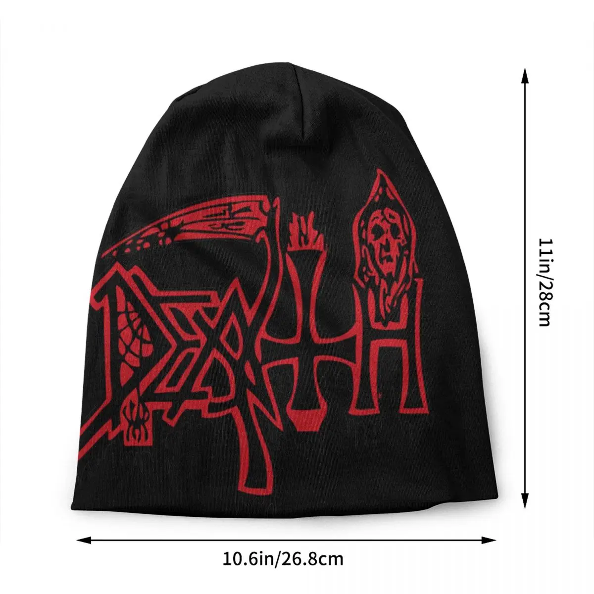 Death Rock Skullies Beanies Caps Cool Winter Warm Women Men Knitting Hats Unisex Adult Heavy Metal Music Bonnet Hats