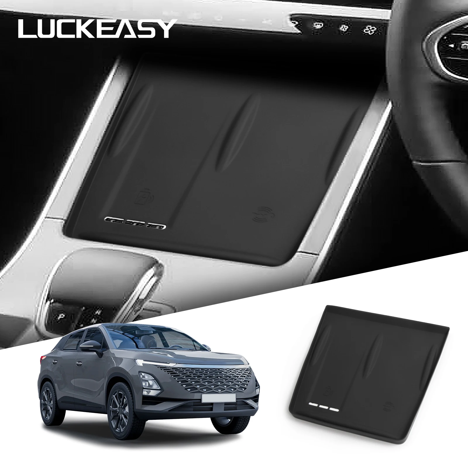 Wireless Charging Pad Non-slip Pad Protective Pad For Chery OMODA C5 (Fuel Version)-2025 Car Phone Charger Mat