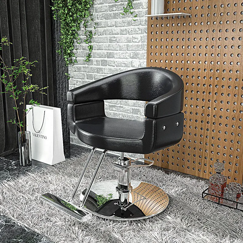 Comfort Salon Beauty Barber Chair Simplicity Black Nordic Unique Salon Chair Hair Stylist Retro Brown Cadeiras Home Furniture