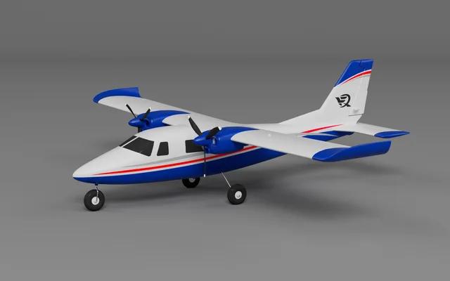 Xfly Model 850mm-P68 Twin Engine Propeller Novice Practice Plane Model Airplane Toy Airplane Hand Brain Concorde 4