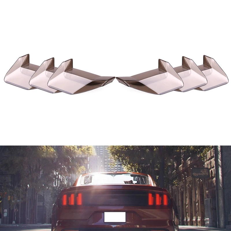 

For Ford Mustang 2018 - 2020 Taillight Cover Guard Tail Light Lamp Decoration Sticker Trim ABS Car Exterior Accessories