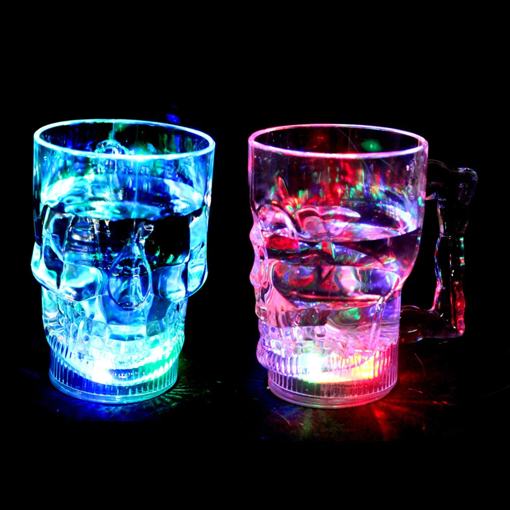 Flashing Cup Wine Beer Whisky Mug Water Beverage Drinking Glass LED Automatic Glowing Cup Party Decorative Supplies For Led Glowing Cup