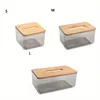 Bamboo Wooden Cover Plastic Tissue Box Paper Holder Dispenser Home Storage Case 3