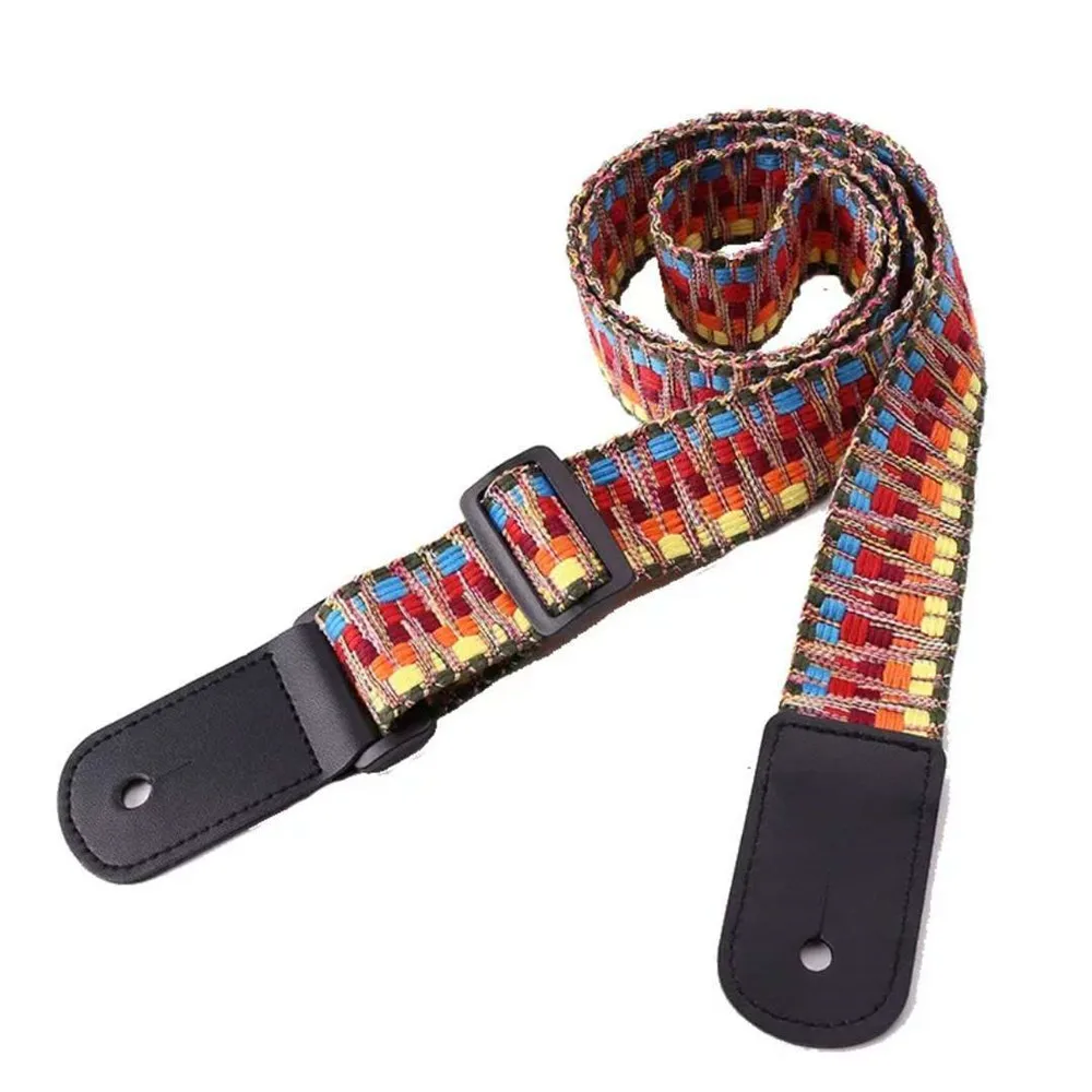 Ethnic style ukulele straps small guitar ukulele shoulder straps ukulele rainbow straps slung accessories