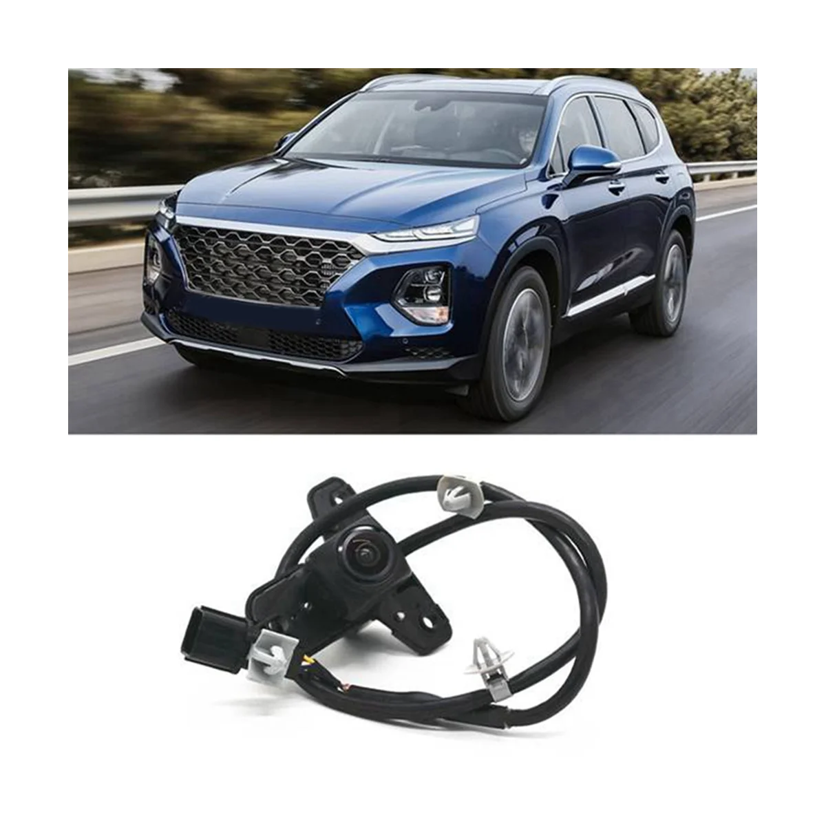 Car Front Grille Camera Front Around View Monitor for Hyundai Santa Fe Sport 5 Seats-957802W600