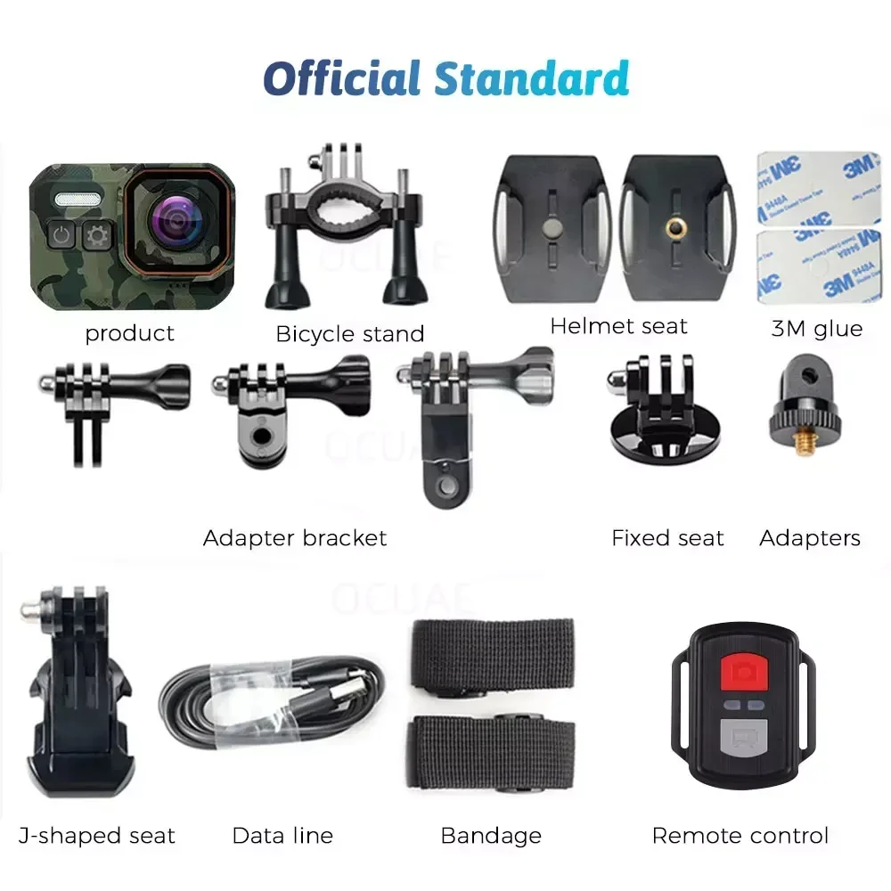 4K HD 60FPS Mini Camera Wifi Outdoor Sport 170° Wide Angle Action Kam Waterproof