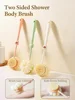 Two sided Shower Body Brush Silicone Long Handle Bathroom Wash Brush Bathing Massage Back Body Exfoliating Brush Bath Supplies 1