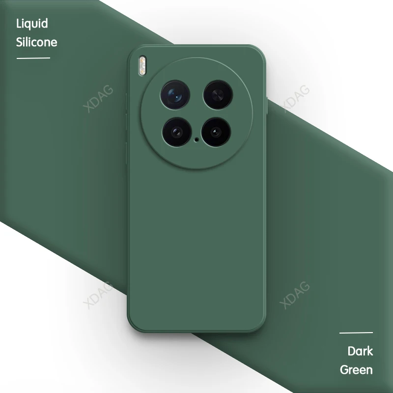 Luxury Liquid Silicone Soft Phone Case - High Quality Simple Design, Straight Edge Back Cover