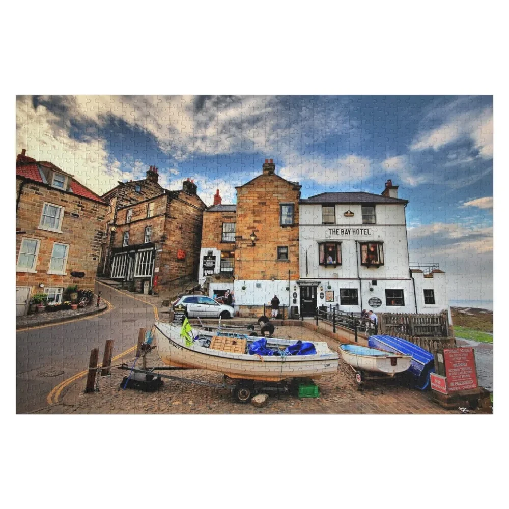 

The Bay Hotel - Robin Hoods Bay, north Yorkshire Jigsaw Puzzle Custom Name Wood Custom Name Child Toy Custom Gift Puzzle