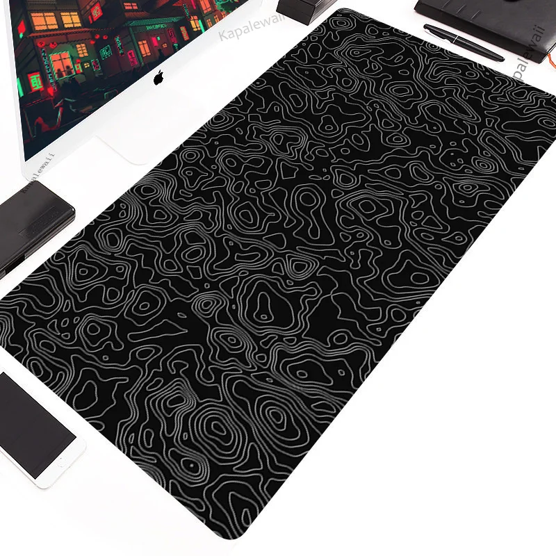 Grand tapis de souris XXL 1000x500 pour ordinateur Gamer, accessoire de  bureau, bord de verrouillage artistique