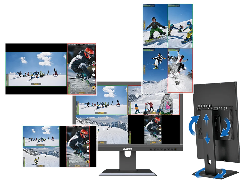 . PVM220S 21.5" Security Monitor 4KHDMI-compatible  3G-SDI USB Type-C full HD Mo