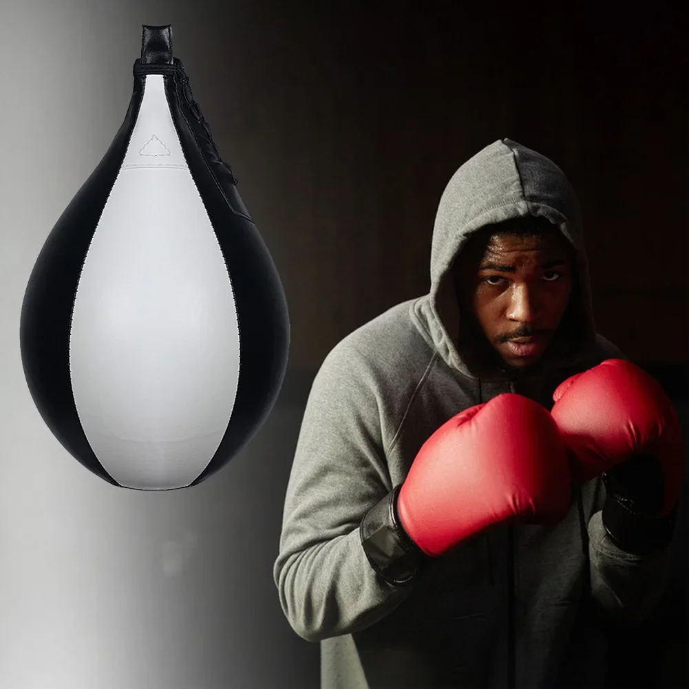 Boxing Speed Ball Hanging Punching Bag PU Leather Boxing Reflex Ball Stress Relief Striking Bag Equipment