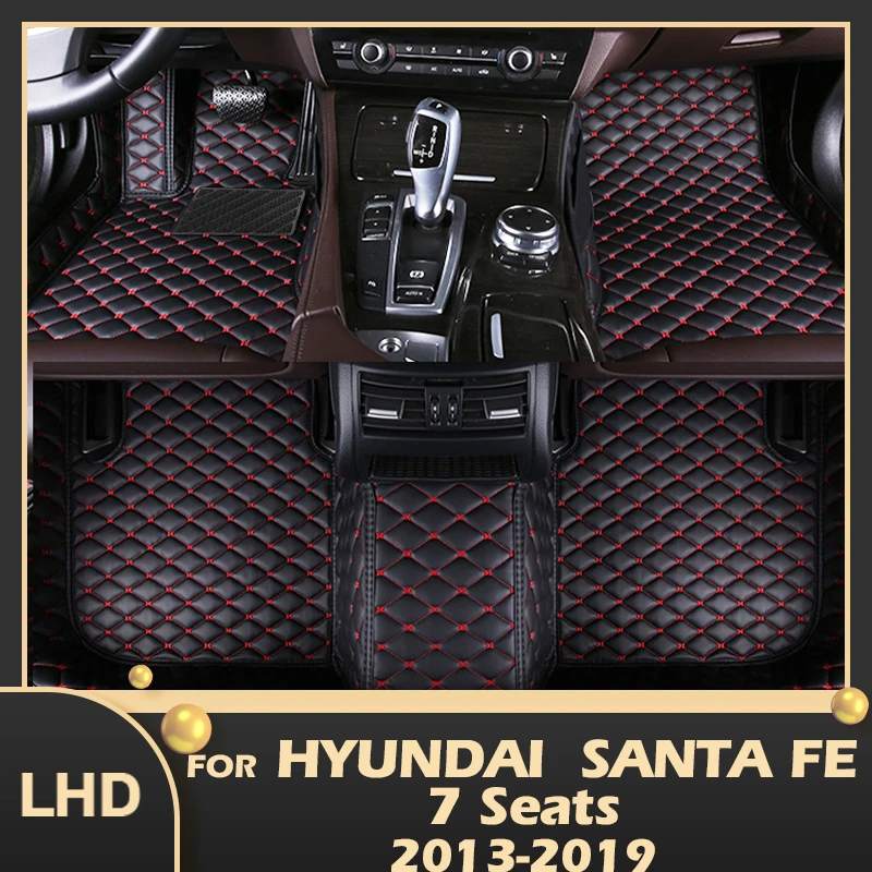 Bons tapis! Ensemble complet de tapis de coffre de voiture durables, tapis  de coffre, doublure de cargaison, 7 sièges, Hyundai Santa Fe 2018-2013,  Santafe 2015 - AliExpress