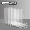 4/6pcs Transparent Acrylic Bookends Stand Bookshelf Desktop Decorative Storage Rack Bookend Book Holder School Stationery 3