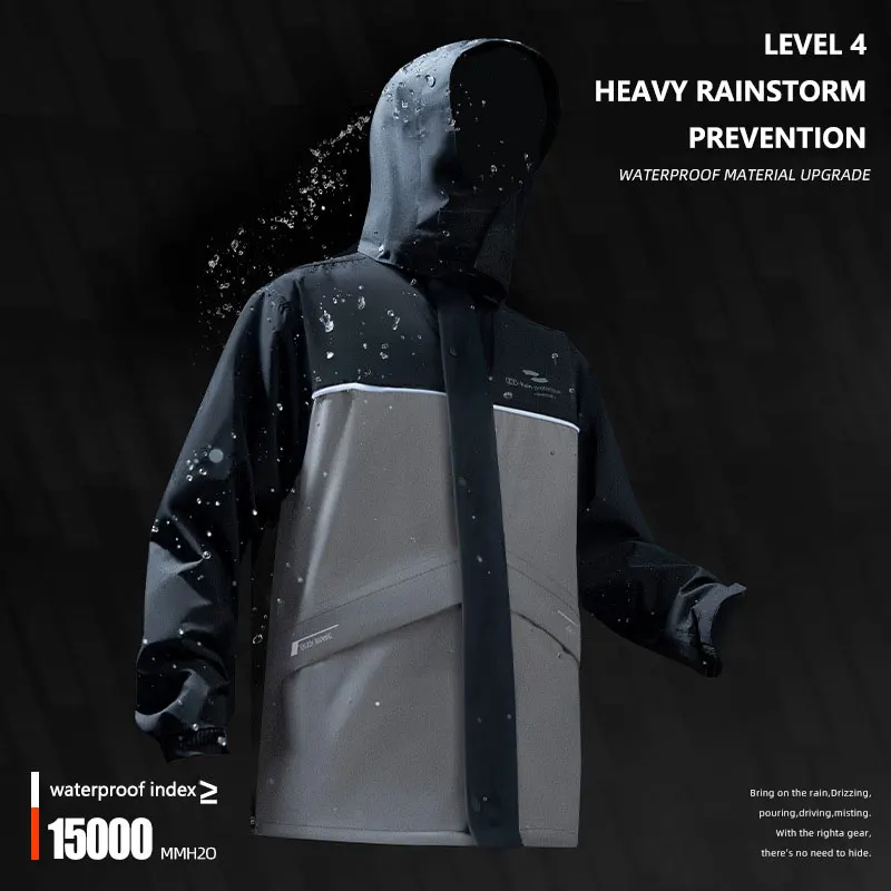 Motorcycle Raincoat Suit Rainstorm Prevention Jacket Pants Camping Hiking Fishing Raincoat Moto Motorcyclist Rider Rain
