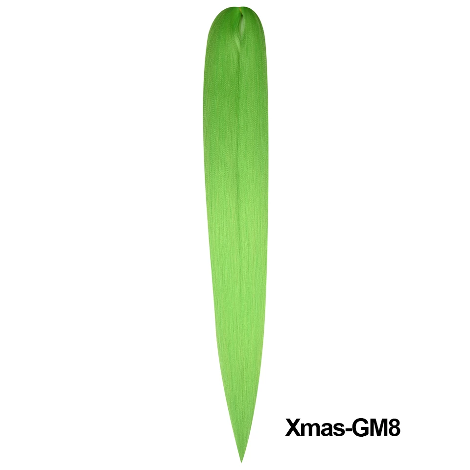 Miss Rola Synthetic New Christmas Colors Kanekalon Hair Jumbo Braid Yaki Straight Hair Extension Twist Braid Bulk