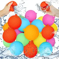 12/24 Pcs Reusable Water Balloons Refillable Water Balloon Quick Fill Self Sealing Water Bomb Splash Balls Swimming Pool Toys 1