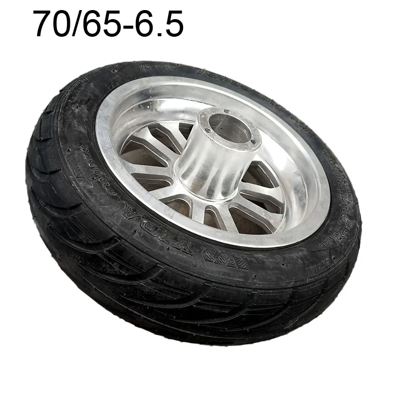 

10-дюймовые надувные колеса 70/65-6,5 бескамерная шина вакуумная шина с ободом из сплава 6,5 дюйма для фронтального колеса электрического скутера