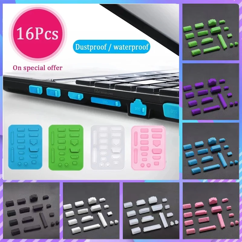 Universal Laptop Dustproof Port Covers - USB-C & HDMI Protective Caps Set