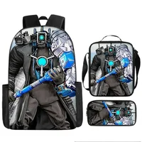 Skibidi Toilet Children's Backpack Boy School Bag for Backpack Anime Boys Girls Anime Cartoon School Bag Mochila 3