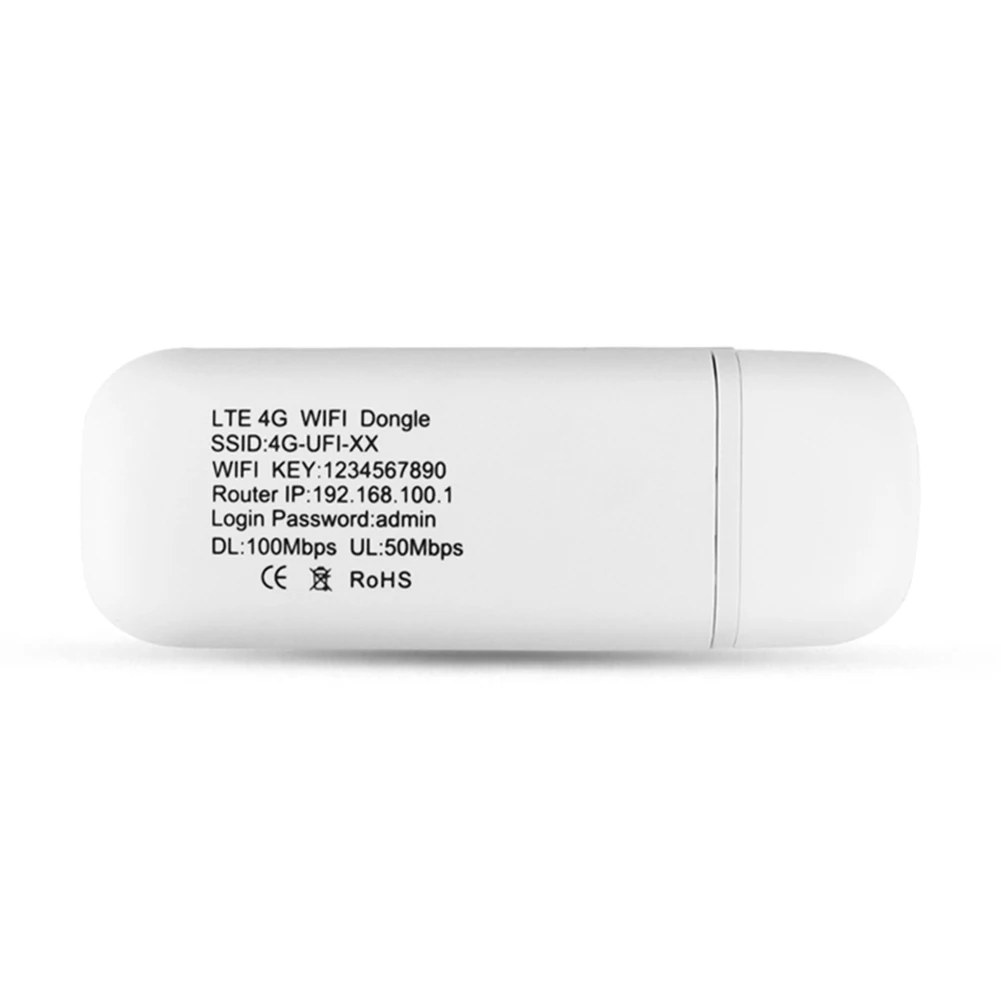 무선 4G 라우터 150Mbps 고속 4G LTE 무선 USB 동글(SIM 카드 슬롯 포함) 노트북용 모뎀 스틱