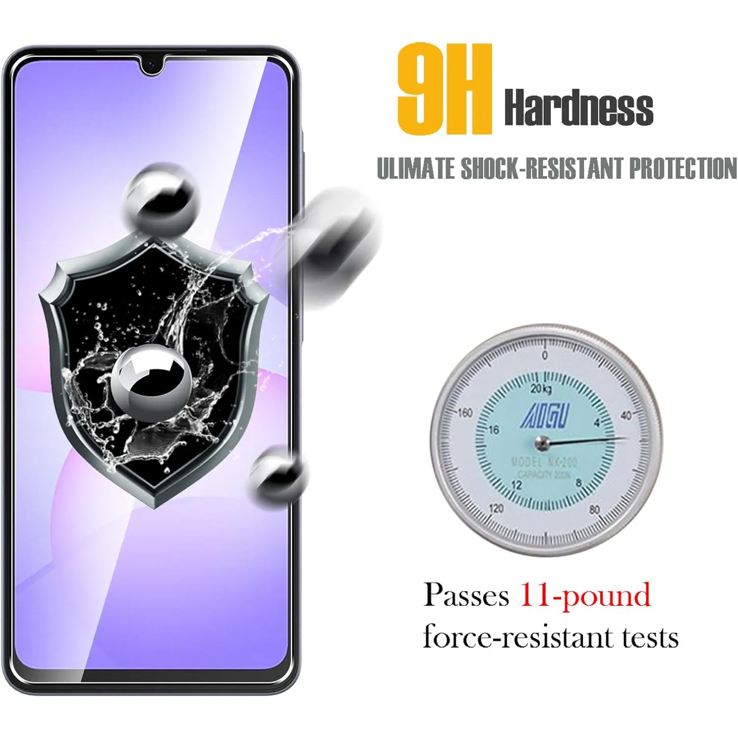 Premium Tempered Glass Screen Protector - 1/2/3/4 Pack