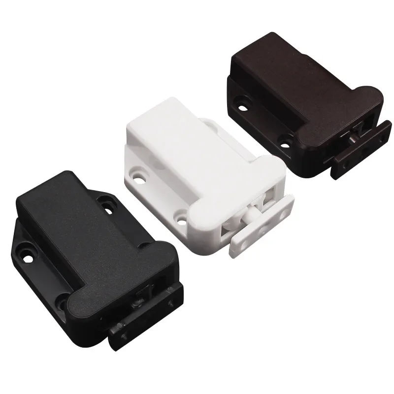 One Button To Open The Invisible Door Lock, Kitchen Cabinet Touch Lock Release Drawer Cabinet Door Touch Rebound Suction