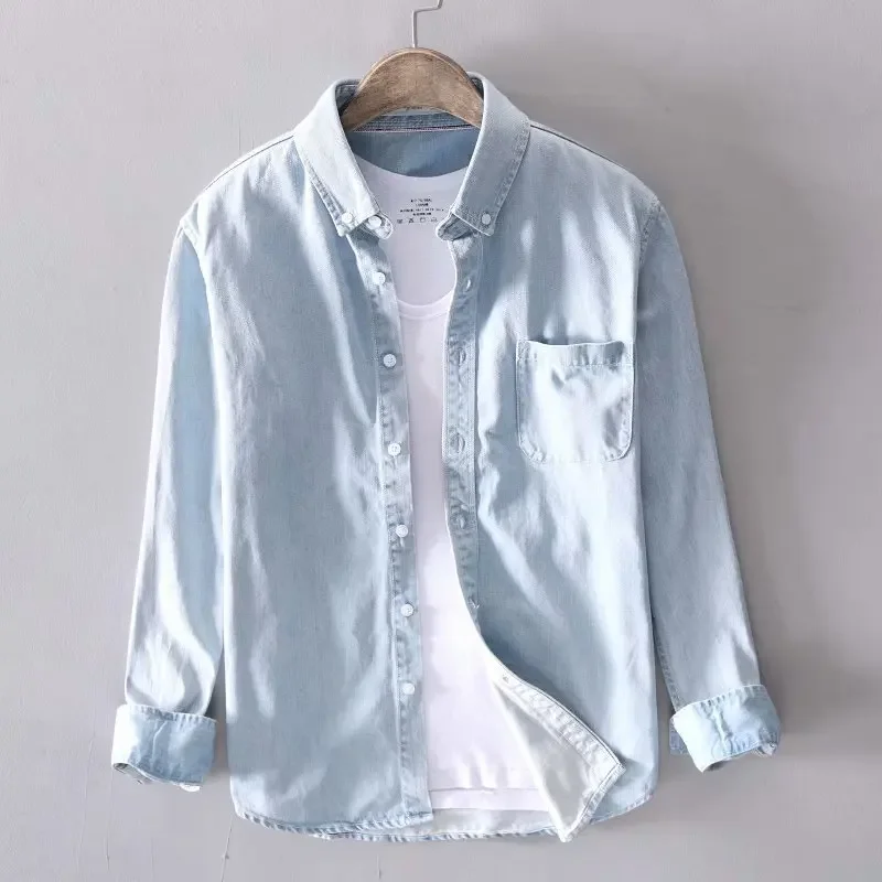 Denim Shirt Long Sleeve For Men