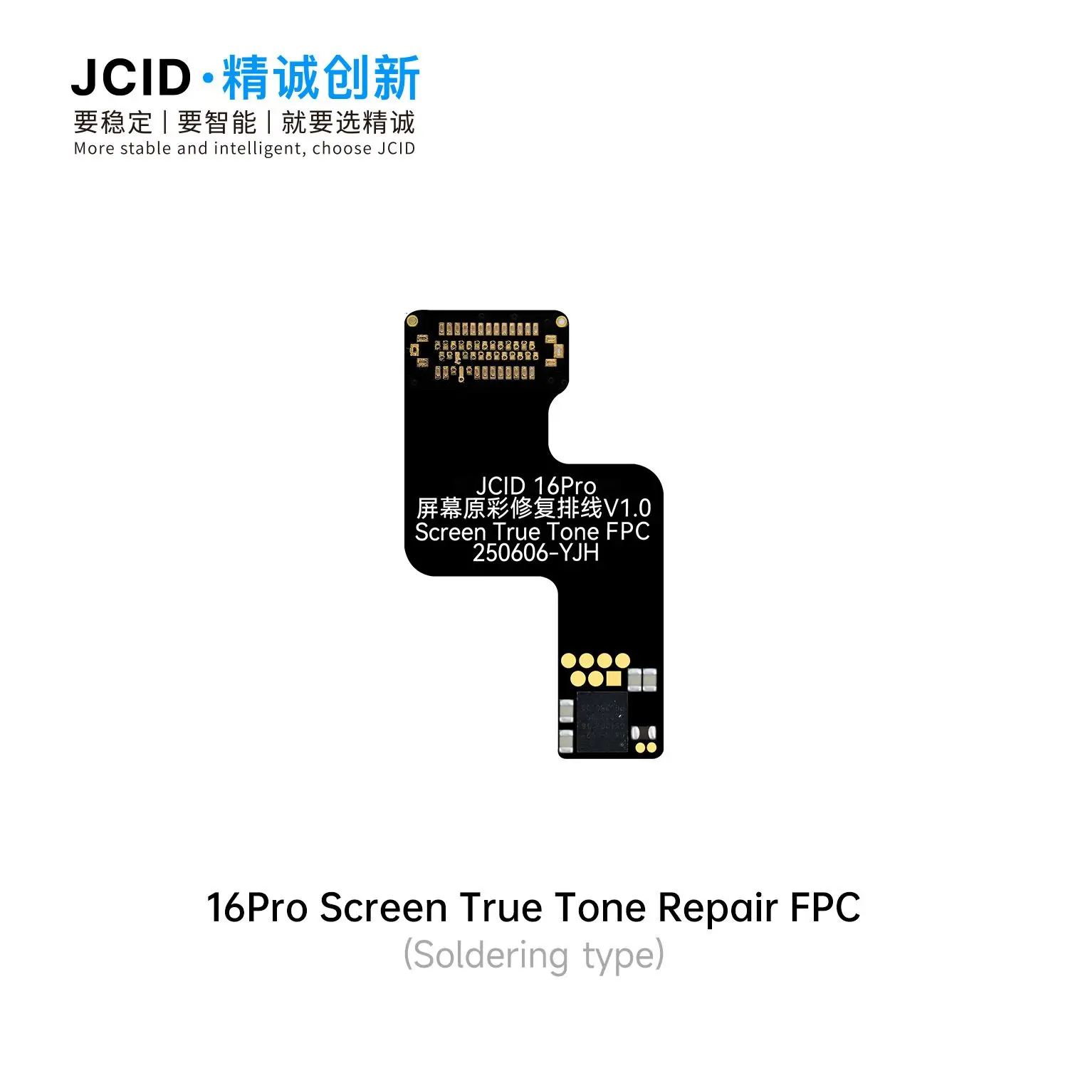 JCID 12-16 시리즈 스크린 트루톤 수리 FPC 케이블 (아이폰 12, 13, 14, 15, 16 Pro Max 스크린용) 원래 색상 디스플레이 복원