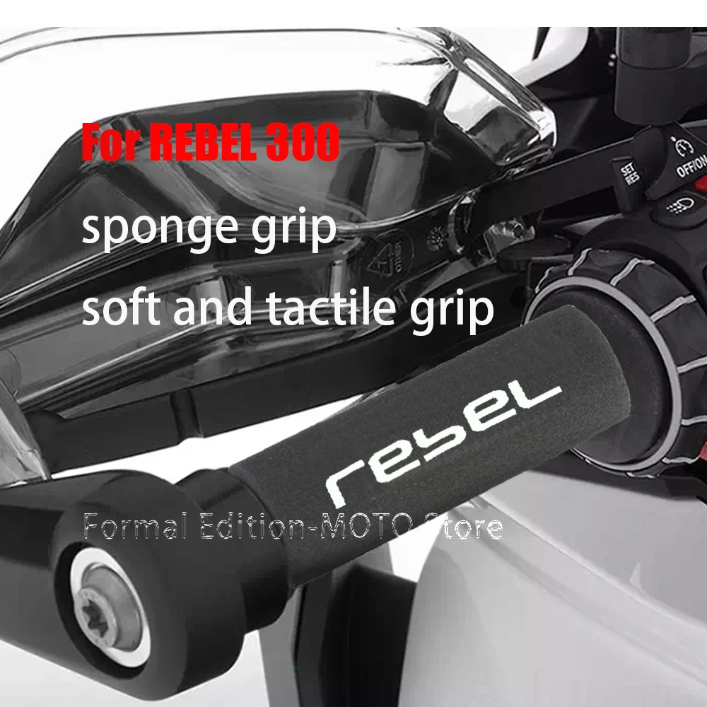 

For REBEL 300 Sponge Grip Motorcycle Handlebar Grips Anti Vibration for REBEL 300 Accessories