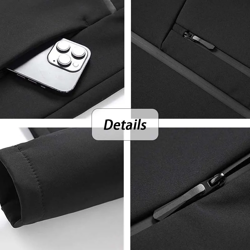 Fleece Set Hiking Jackets Waterproof Windproof Keep Warm Winter Outdoor Warm Hooded Sportswear Camping Hooded Coat Hiking Pants