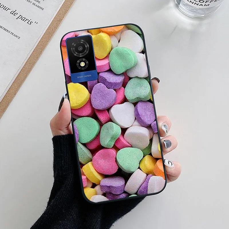 For TCL 501 Case Fashion Soft Silicone Back Cases for TCL