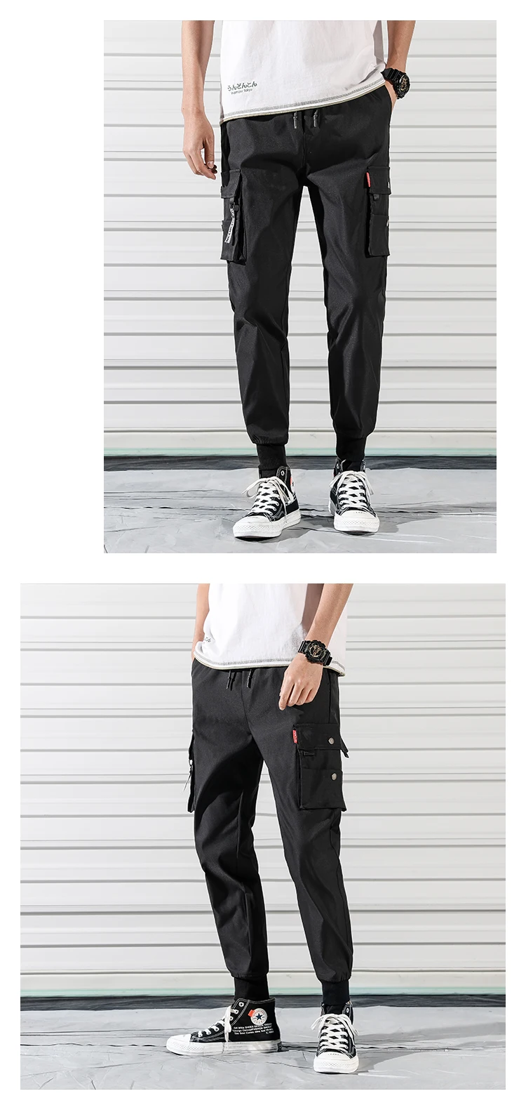 Description Picture 4 of item4 Colors!2023 Men's Workwear Pants with Plush and Thickened Winter Casual Harlan Leggings Casual Pants