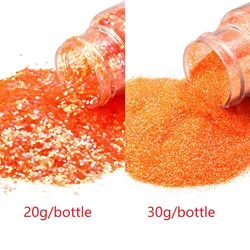 Vibrant Glitter Sprinkles for Creative DIY Makeup and Nail Art (Orange red)