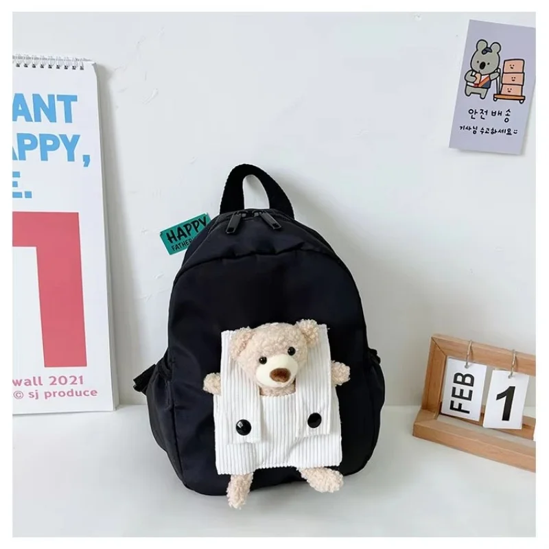 Personalized Children's Backpack Printed Backpack Customized Name, Cute Plush Bear children's portable Backpack, Boys And Girls 5