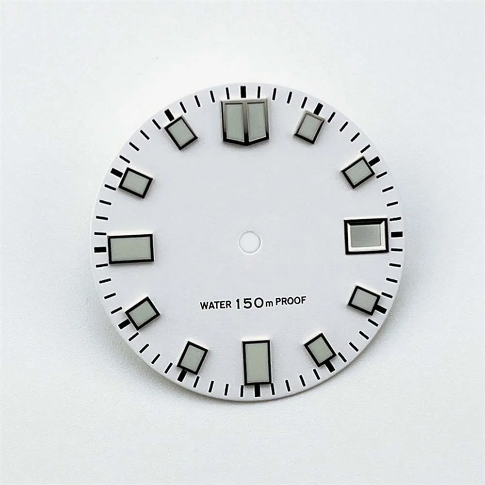 Cadran mécanique à cadran Shoous vert, accessoire de montre modifié, mouvement NH35A, 4R35, 28.5mm