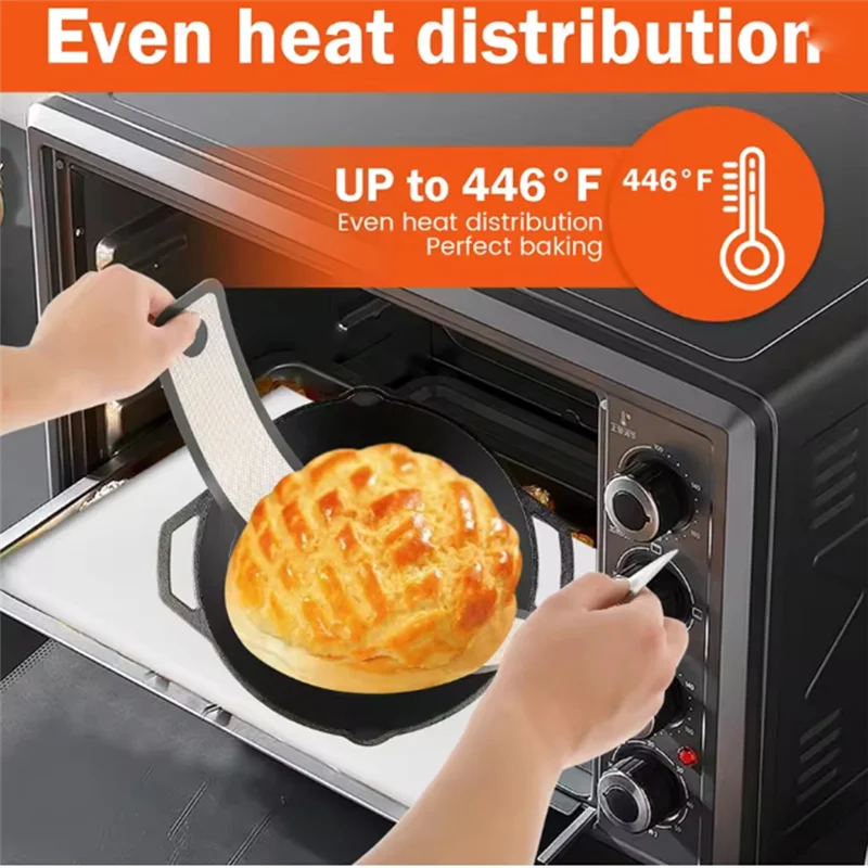 2Pcs Silicone Bread Mat Long Handle High Temperature Resistance Baking Bread Sling Sourdough Baking Mats Kitchen Tool-Best Selli